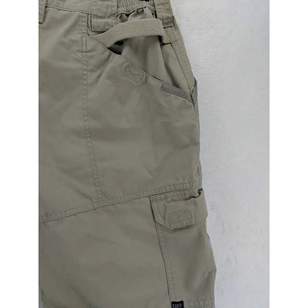 5.11 Tactical Series 73308 Cargo Shorts Mens 32 Utility Ripstop Tan